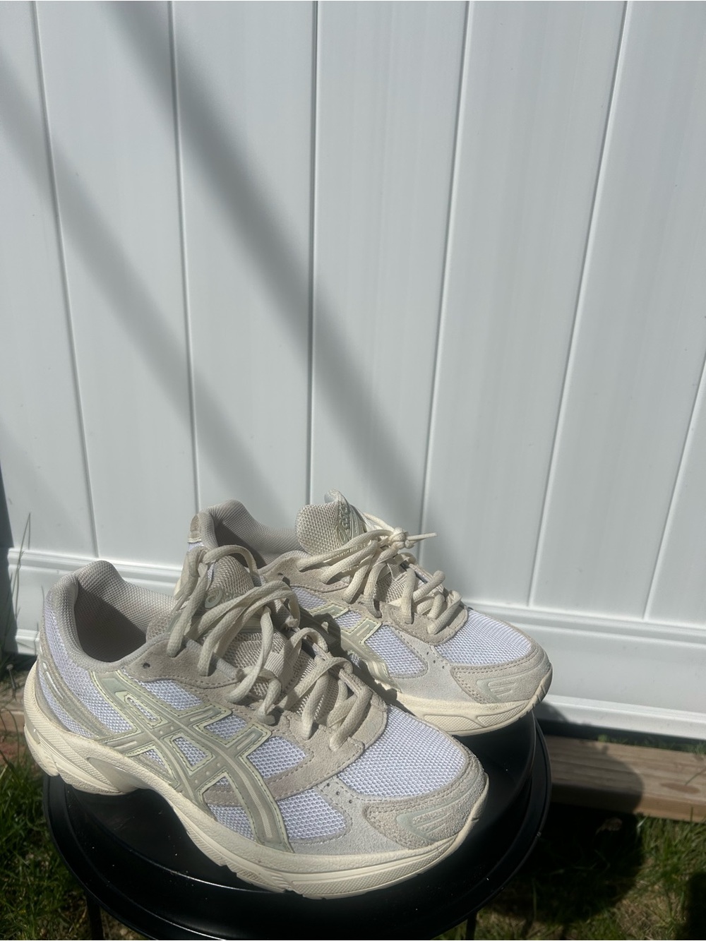 Neutral Beige Asics Women's Running Sneakers